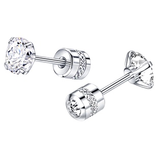 养耳洞医用钛钢锆石耳钉小众设计高级感钛合金耳蜗耳骨钉女耳饰男