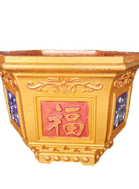 底部灌浆花盆模具六角水泥盆