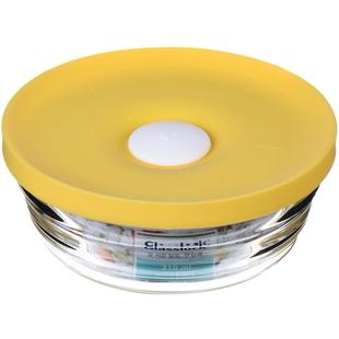 glasslock耐热透明玻璃碗带盖钢化碗微波炉用饭碗汤碗沙拉碗家用