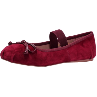 BellaLily新款小众复古玛丽珍纯色时尚女鞋温柔羊皮鞋子