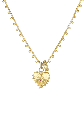 LAZY CIRCLES星芒爱心宝石圈项链女可拆卸吊坠高级质感长款毛衣链