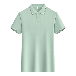 粉色纯棉POLO衫短袖工作服定制夏季团队UPF50+防晒t恤衫全棉工装
