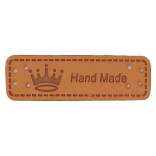 围巾帽子装饰专属皮标私人定制logo纯手工小标签牌diy材料送男友