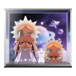 KGBOX适用于泡泡玛特CRYBABY出走的月亮坐坐系列亚克力一体展示盒