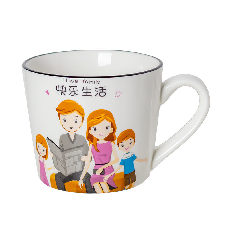陶瓷卡通风儿童喝水杯