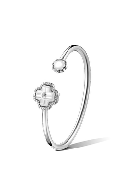 EGEM意境锦上四叶草手镯女S925纯银活口手饰手环手链原创高级小众