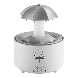 雨滴加湿器喷雾香薰机增湿遥控定时家用桌面摆件创意礼物卧室夜灯