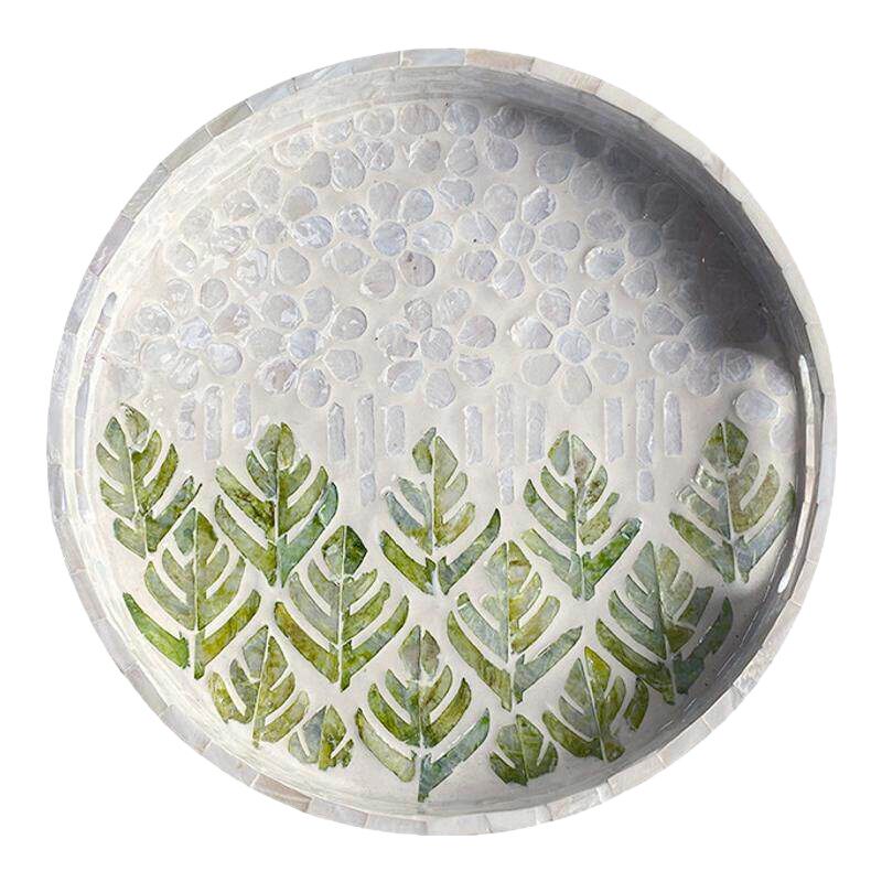 贝壳托盘手工果盘茶盘置物盘创意