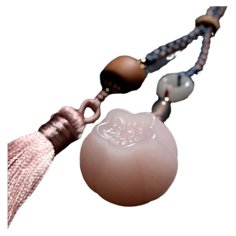 西泠印社印章幸运小桃花随行章定制篆刻玉石挂件闺蜜姐妹生日礼物