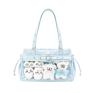 winkouv日常韩系追星演唱会暗格痛包藏灯牌大容量粉色娃包蓝色