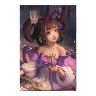 王者荣耀小乔皮肤diy数字油画游戏人物图手工填充手绘涂色装饰画