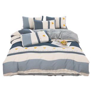 全棉被套双面两用一绒一棉ab面单面加绒纯棉保暖牛奶法兰绒秋冬季