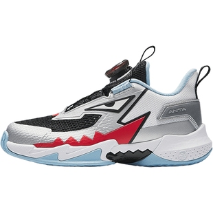 安踏儿童男小童篮球鞋逆鳞2025春款透气防滑儿童犟弹旋钮运动鞋