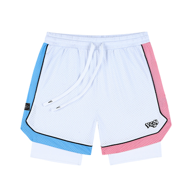 维动短裤争锋假两件篮球裤夏美式