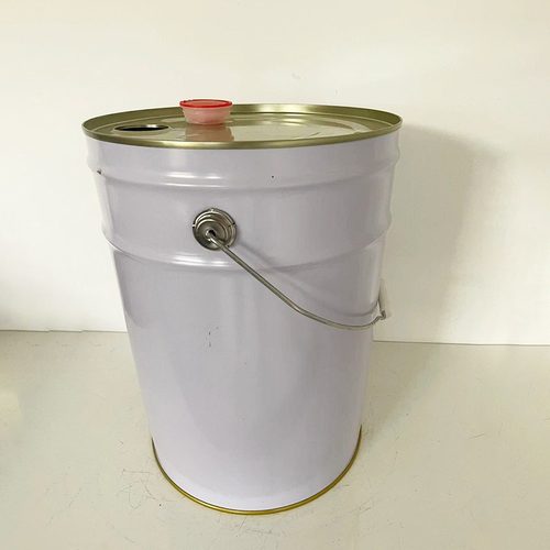 厂家生产20L油漆桶白色油桶桶闭口化工铁皮圆桶马口铁桶加厚