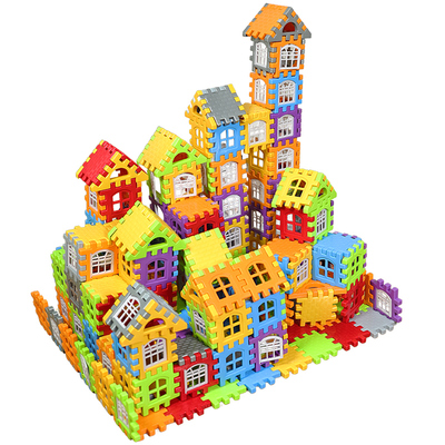 搭房子立体积木超大号拼装方块拼图男女孩礼物3到6岁儿童益智玩具