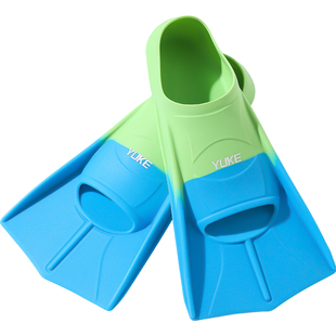 游泳脚蹼男女自由泳专用儿童短脚蹼成人蛙泳专业潜水训练硅胶装备