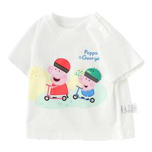 小猪佩奇IP巴拉巴拉婴儿短袖t恤儿童团半袖上衣2025夏装新款童装