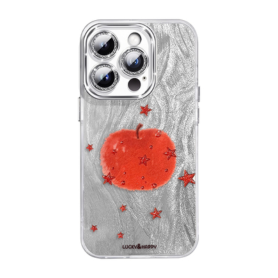 梦幻星星红苹果羽纱新款手机壳