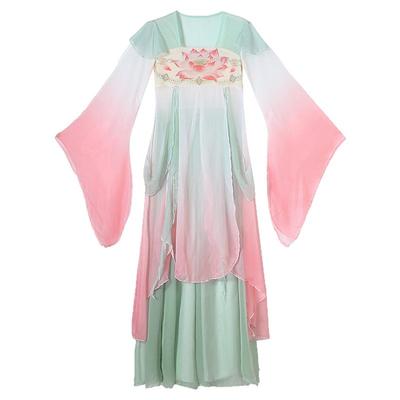 中国舞蹈服飘逸女齐胸汉唐仙气汉唐纱衣古典舞演出服套装大摆裙