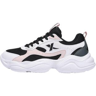 特步女鞋运动鞋2026新款春季网面透气休闲鞋官方正品复古老爹鞋女