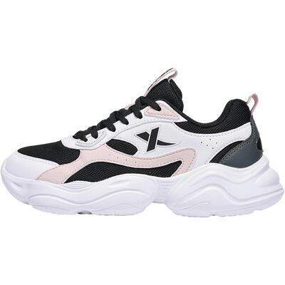 特步透气女休闲运动鞋老爹鞋女鞋