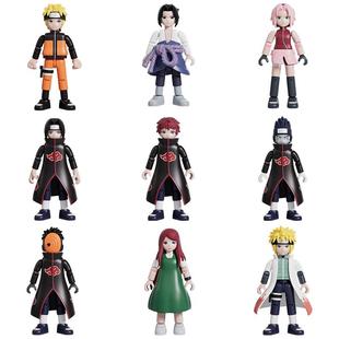 【新品】布鲁可火影忍者积木人群星版大战开战收集玩具拼装摆件