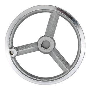 铸铁镀铬手轮圆形方边机床手轮手柄铁手轮加工中心手轮直径80-500