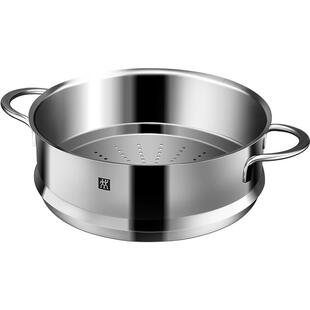 德国双立人蒸锅不锈钢蒸笼Nova 24cm无涂层蒸屉双耳蒸笼