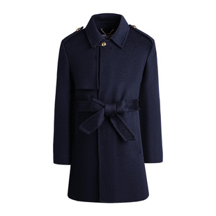 Navigare意大利小帆船加厚毛呢大衣女冬季新品高档骆驼绒外套