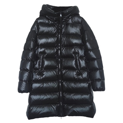 Juicefish云朵轻软！90鹅绒su羽绒服A字版娃娃款亮面连帽中长款女