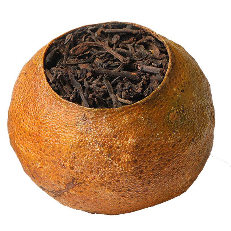 新会大红柑宫廷普洱茶柑普茶陈皮熟茶叶勐海普洱迷你10年小沱茶叶