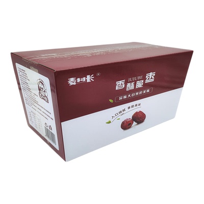 【效期2月左右】麦村长无核脆枣220g小包装香酥红枣干