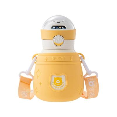 清风熊AI智能水杯男女学生儿童保温杯指纹上学专用吸管水杯送礼物