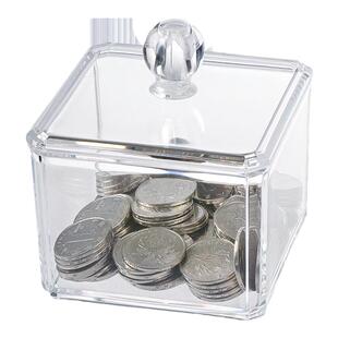 ins风零钱存钱罐防尘透明家用儿童礼物塑料储钱硬币收纳盒储蓄罐
