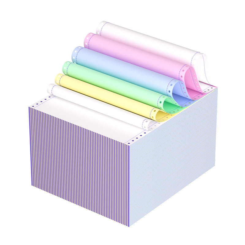 【齐心文具】针式打印纸三联打印纸三联二等分四联打印纸五联电脑打印纸二联两联三等分票据凭证财务发票清单