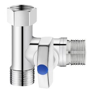 水龙头三通分水阀门接头花洒水管一进二出4分角阀活接分水器开关