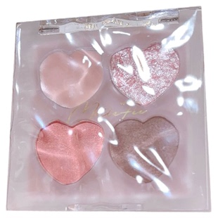 日本millefee卧蚕眼影盘 春季新品四色爱心立体光泽多用泪袋盘