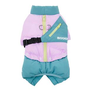 mookipet狗狗四脚羽绒服宠物小狗雪纳瑞比熊冬季衣服小型犬冬装