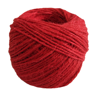 2mm5mm红色麻绳细粗幼儿园DIY手工编织绳子捆绑绳装饰品复古麻线