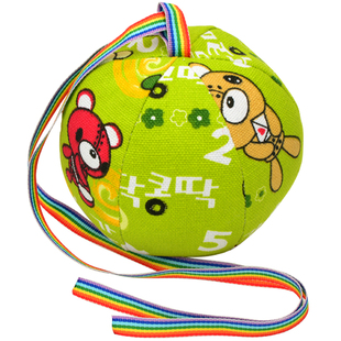 幼儿园流星球 儿童婴儿手工布球 户外运动带绳布球沙包珍珠棉玩具