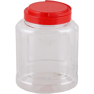 1100ml椭圆形食品级塑料罐干货瓶塑料罐透明一斤装坚果包装厂家