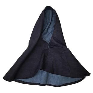 牛仔电焊风帽披肩帽焊接防护阻燃帽防火飞溅面罩防高温头罩包邮