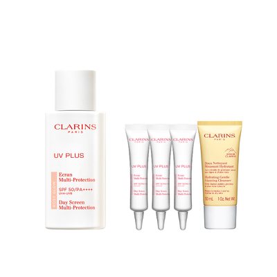 【情人节礼物】娇韵诗轻透防晒乳润粉色高倍防晒素颜隔离清爽