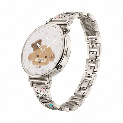 适用oppo watch x3mini手表带高级感金属oppowatchx2mini智能watch4pro运动表链夏天女生一加手表2替换腕带