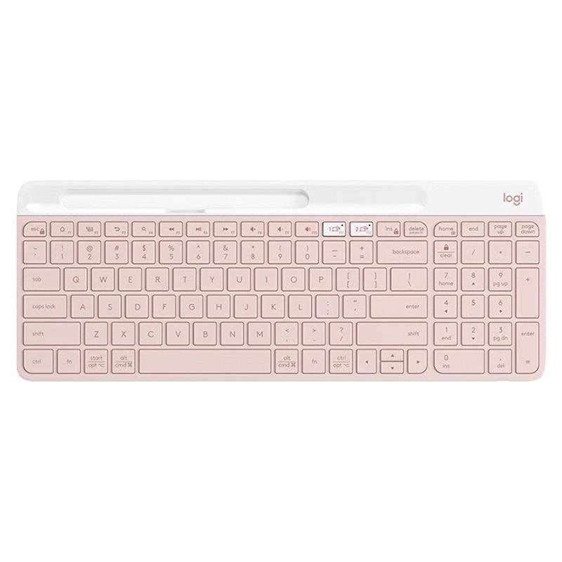 罗技K580无线蓝牙键盘 超薄静音便携 办公家用笔记本台式双模