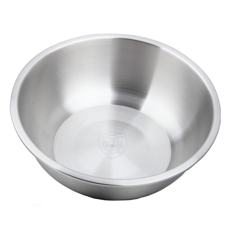富尔兴304不锈钢盆小汤盆洗菜盆加厚多用料理盆18-32cm厨房食物盆