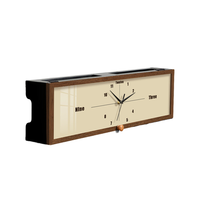 新款路由器收纳盒大号wifi宽带光猫置物架高端带时钟壁挂式不伤墙