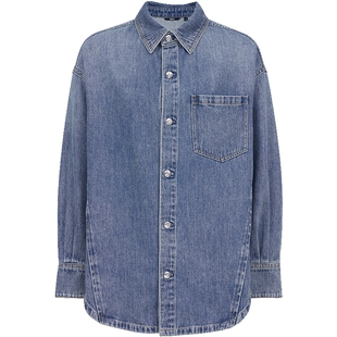 【细闪丹宁】ONLY2026春季新款不对称贴袋灵动弧线下摆牛仔外套女