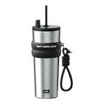 世大家吸管保温杯高颜值男女生车载大容量随行水杯子轻奢陶瓷覆层